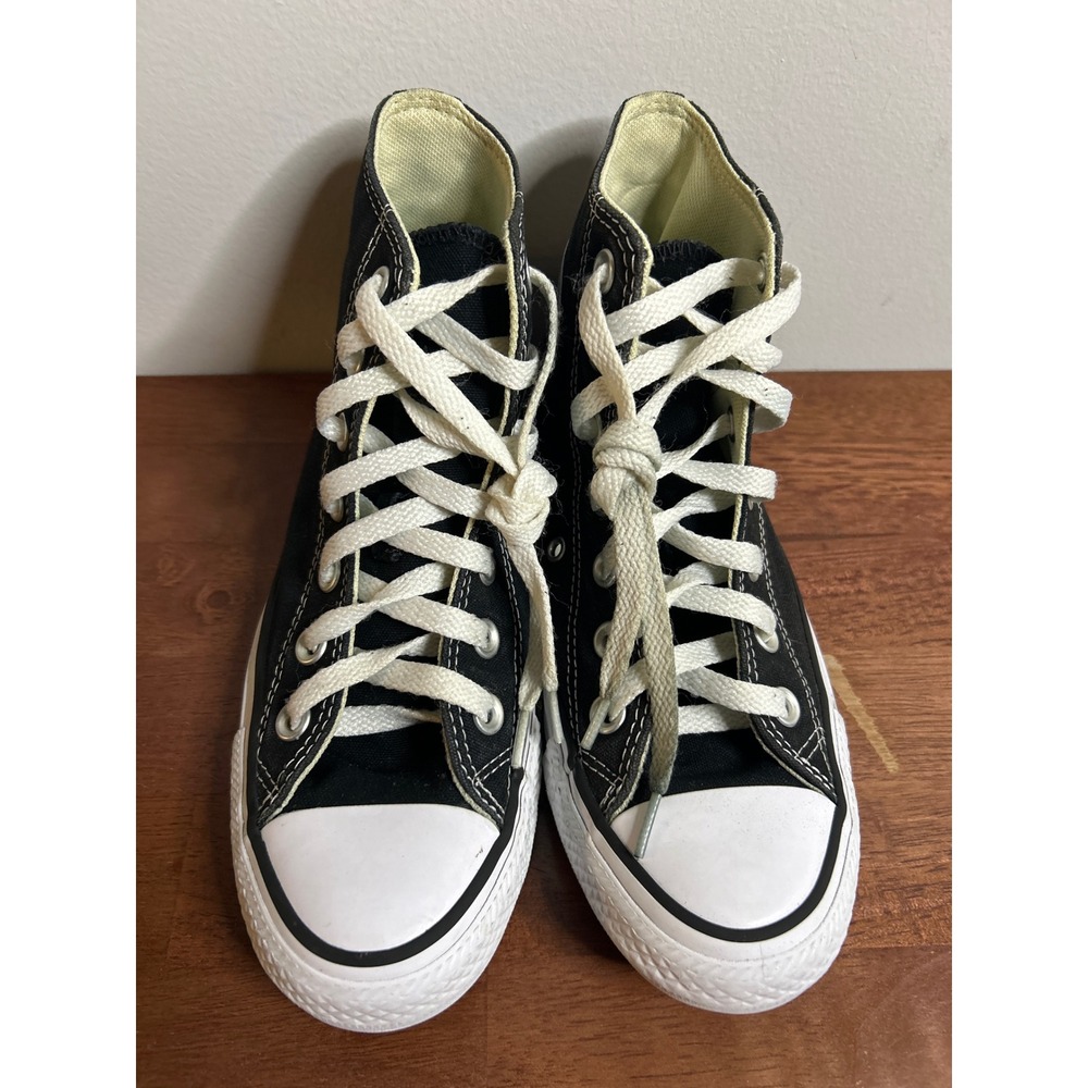 Converse Black Chuck Taylor High Top Shoes Womens 6 Mens 4 - Picture 8 of 8